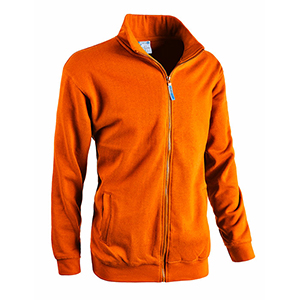 Felpa con zip JUMP - Arancio