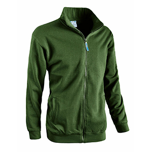 Felpa con zip JUMP - Verde Scuro