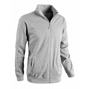 Felpa con zip JUMP - Grigio Melange