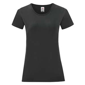 Maglietta donna in cotone ICONIC 150 T - Nero