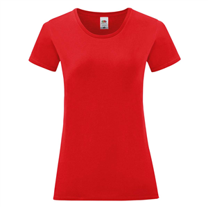 Maglietta donna in cotone ICONIC 150 T - Rosso