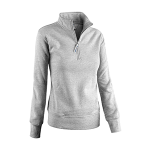 Felpa mezza zip da donna STRIKE - Grigio Melange