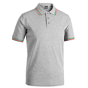 Polo sport in cotone CORTEZ SPORT - Grigio Melange