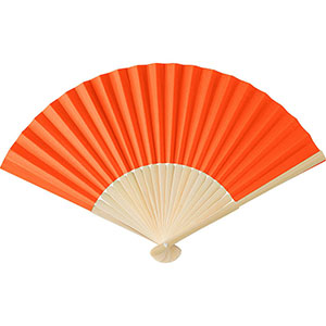 Ventaglio in bambù ELIO - Arancio