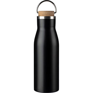 Borraccia in acciaio inox riciclato ALINE - Nero