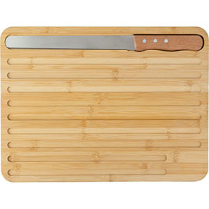 Tagliere in legno con coltello per il pane WERNER - Marrone