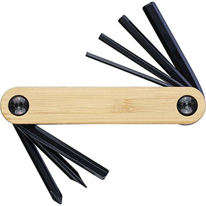 Set di utensili in acciaio EDNA - Marrone