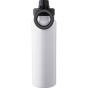 Borraccia termica con supporto cellulare ZINNIA - Bianco