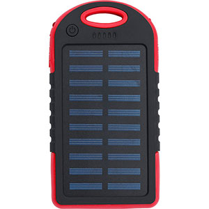 Power bank gommato ARIN - Rosso