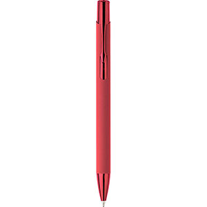 Penna in metallo gommato ANISA - Rosso