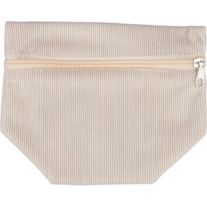 Pochette beauty in velluto a coste TIA - Beige