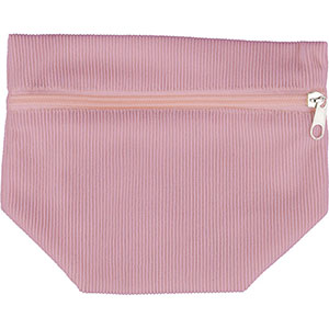Pochette beauty in velluto a coste TIA - Rosa pastello