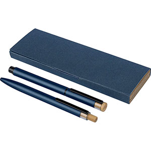 Set di penna e roller ILARIA - Blu
