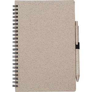 Notebook con penna MASSIMO - Marrone