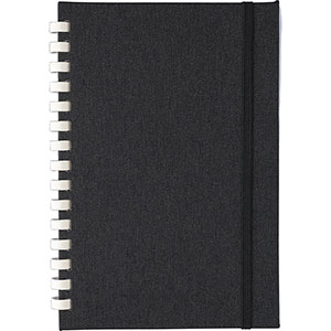 Taccuino spiralato con penna ILIAS - Nero