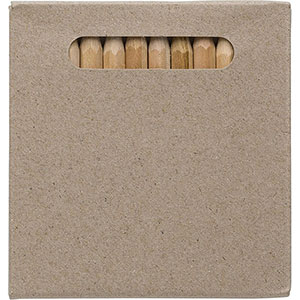 Matite in legno corte colorate DEVIN - Grigio