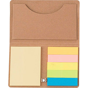 Memo e post it in astuccio BJORN - Marrone