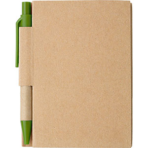 Taccuino con penna a sfera COOPER - Verde chiaro