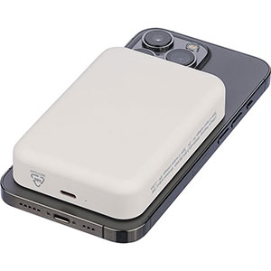 Caricabatterie powerbank wireless MENO - Bianco