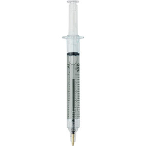 Penna a forma di siringa DR. DAVID - Trasparente