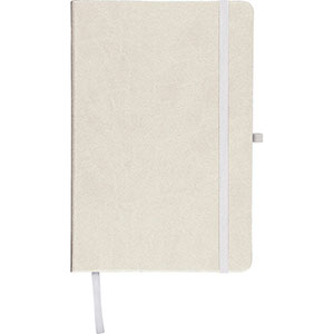Quaderno con porta penna BLOOM - Bianco