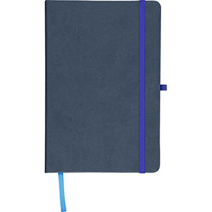 Quaderno con porta penna BLOOM - Blu