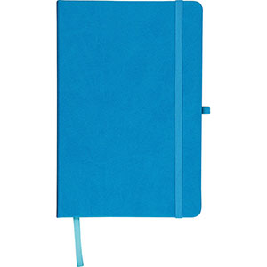 Quaderno con porta penna BLOOM - Celeste