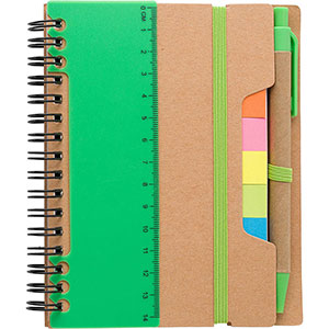 Quaderno accessoriato ANGELA - Verde chiaro