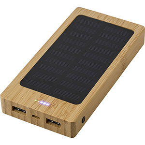 Power Bank solare JOAN - Bamboo