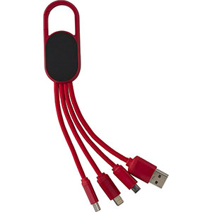 Cavetto adattatore 4 in 1 IDRIS - Rosso
