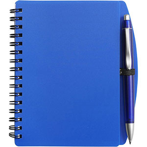 Quaderno A6 a spirale KIMORA - Blu