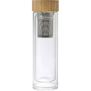Thermos in vetro VICENTE - Marrone