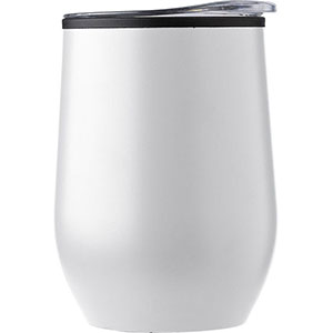 Bicchiere in acciaio inox ZOE - Bianco