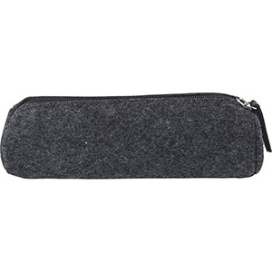 Astuccio portapenne in feltro rpet SAMANTHA - Grigio scuro