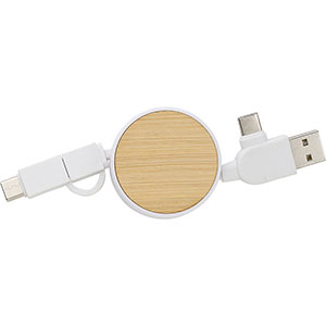 Cavo di ricarica estensibile JARED - Bianco
