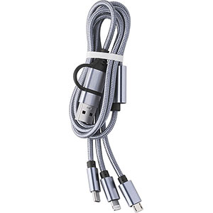 Cavo di la ricarica 3 in 1 LEIF - Argento