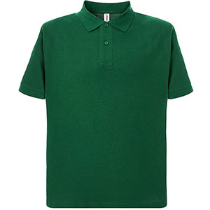 Polo uomo in 100% cotone JT - Verde Bottiglia