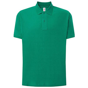 Polo uomo in 100% cotone JT - Verde Kelly