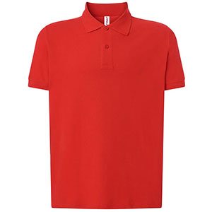 Polo uomo in 100% cotone JT - Rosso