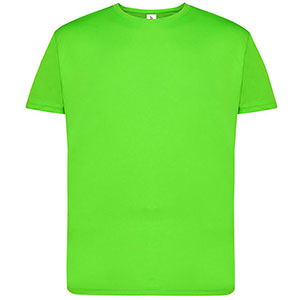 T-shirt sport uomo JT in poliestere riciclato - Lime Fluo