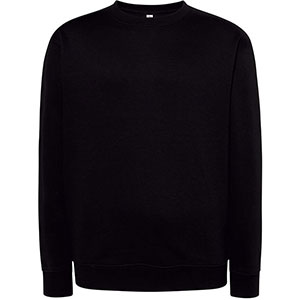 Felpa unisex girocollo JT - Nero