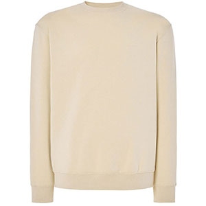 Felpa unisex girocollo JT - Crema