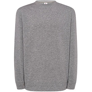 Felpa unisex girocollo JT - Grigio Melange