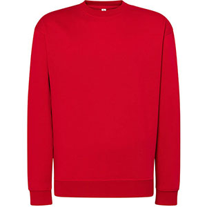 Felpa unisex girocollo JT - Rosso