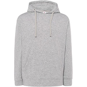 Felpa con cappuccio unisex JT - Grigio Cenere