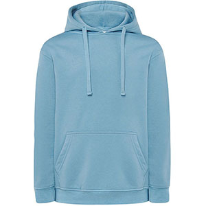 Felpa con cappuccio unisex JT - Celeste