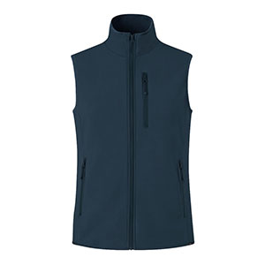 Gilet in sofshell JANDRO - Blu Navy