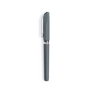 Penna roller con finitura gommata BANDAX - Grigio