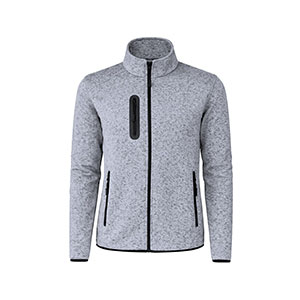 Giacca tecnica in pile melange BLOSSOM - Grigio Chiaro