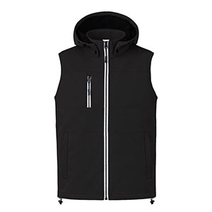 Gilet in softshell SELDON - Nero